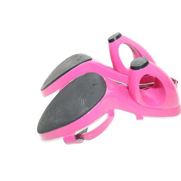 LUICHINY BRIGHT DELIGHT Hot Pink Platform Ankle Strap Sandals COUT-OUT Heels 8 - Picture 12 of 12